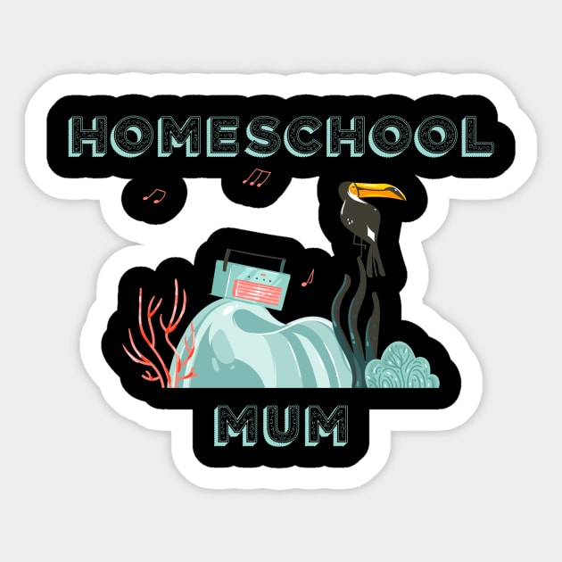 Homeschool Mum Sticker by UnderDesign